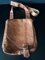 Aunts & Uncles schoudertas, bruin, leer, tas., Overige merken, Gebruikt, Bruin, Ophalen of Verzenden