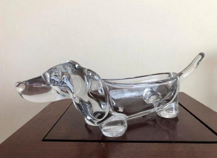 Art Vannes Teckel Schaal, Antiek en Kunst, Antiek | Glas en Kristal, Ophalen of Verzenden