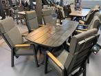 Bradford-Sheffield tuinset Grijs 6 personen., Ophalen, 6 zitplaatsen, Tuinset, Eettafel