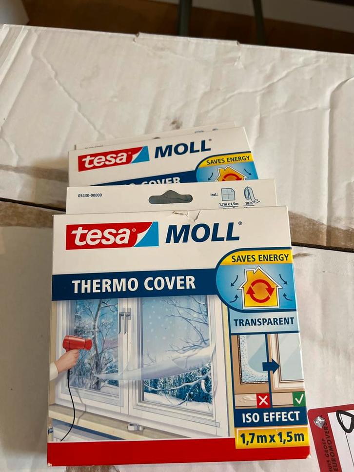 Twee thermo cover tesa Moll, Doe-het-zelf en Verbouw, Isolatie en Afdichting, Nieuw, Ophalen of Verzenden
