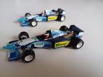 2x f1 autootjes pullys 1/43 benetion, Kinderen en Baby's, Speelgoed | Speelgoedvoertuigen, Ophalen of Verzenden, Gebruikt