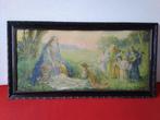 vintage prent in lijst, kerst engelen viool, Diversen, Kerst, Ophalen, Gebruikt