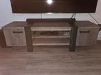 Mango Houten TV Kast met Opbergruimte, Huis en Inrichting, Ophalen, Gebruikt, 150 tot 200 cm, Metaal