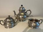 vintage tinnen theeservies trio, Antiek en Kunst, Antiek | Tin, Ophalen of Verzenden