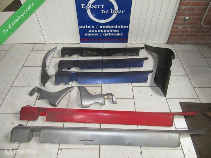 Zijskirts dorpel bekleders Opel Corsa B GSI + Tigra bj 93-98, Auto-onderdelen, Carrosserie en Plaatwerk, Opel, Gebruikt, Ophalen of Verzenden