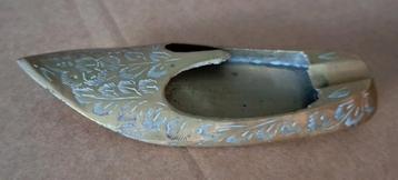 Mooi gedecoreerde messing asbakje, India, 12,5x4,5x2,5 cm beschikbaar voor biedingen