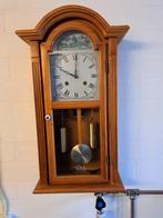 Grenen wandklok met paardenmotief, Huis en Inrichting, Woonaccessoires | Klokken, Ophalen, Gebruikt, Analoog, Wandklok