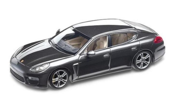 Porsche Panamera Turbo S Metallic donker grijs, Hobby en Vrije tijd, Modelauto's | Overige schalen, Nieuw, Auto, Ophalen of Verzenden