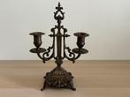 Oude messing kandelaar, Antiek en Kunst, Antiek | Kandelaars, Ophalen of Verzenden, Overige materialen