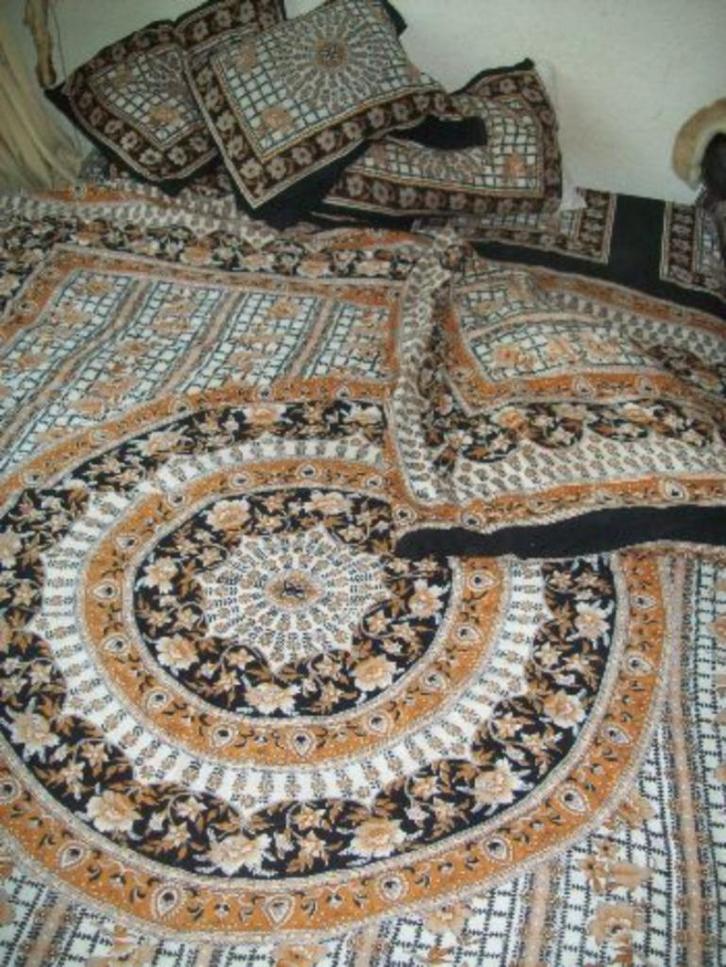 Dekbedhoes, Bedsets, Slopen uit INDIA, Huis en Inrichting, Slaapkamer | Beddengoed, Nieuw, Dekbedovertrek, Tweepersoons, Overige kleuren