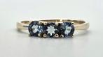 Gouden  Vintage ring met edelstenen toermalijn. 2025/714, Blauw, ., Nieuw, Ophalen of Verzenden