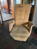 Comfortabele Fauteuil, Ophalen, Zo goed als nieuw, 50 tot 75 cm, Leer