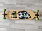 Mindless Wreather Longboard groen bamboo drop-through trucks, Ophalen, Zo goed als nieuw, Skateboard, Longboard