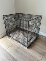 Bench zwart plus bench mat (75x52x52), Dieren en Toebehoren, Hondenhokken, Ophalen, Zo goed als nieuw, Minder dan 65 cm