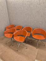 Andreu World Ronda draaistoelen uitgevoerd in Cognac Tuiglee, Huis en Inrichting, Stoelen, Ophalen, Gebruikt, Overige kleuren