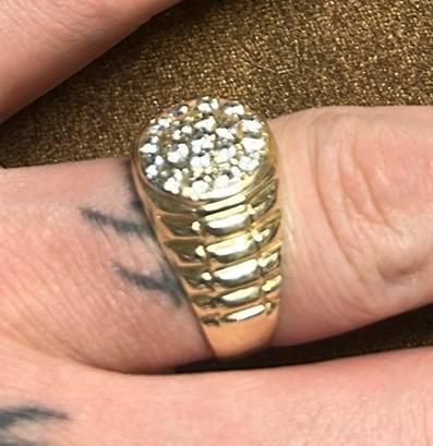 Gouden rolex heren ring, Sieraden, Tassen en Uiterlijk, Ringen, Zo goed als nieuw, Heer, 20 of groter, Goud, Goud, Ophalen of Verzenden
