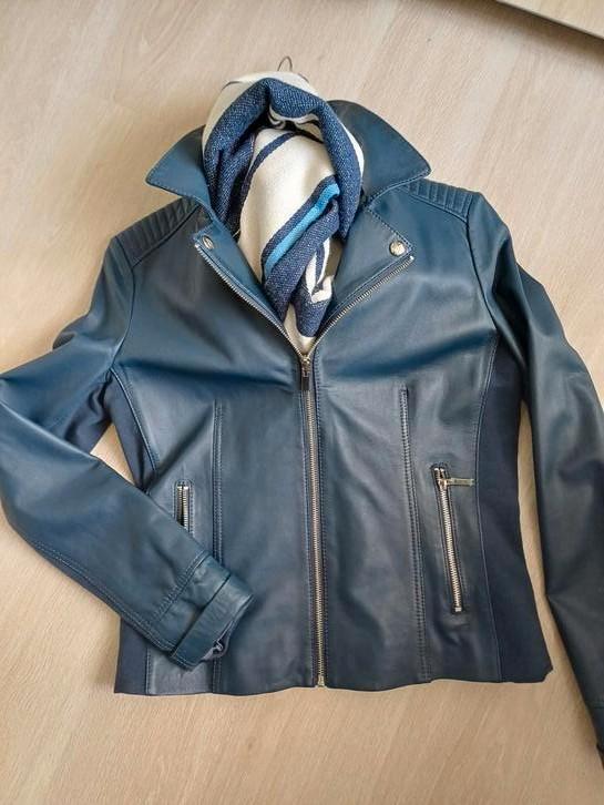 Leren jackje van ARMA ( studio AR), maat38/ 40. ,,nieuw,,, Kleding | Dames, Jassen | Winter, Nieuw, Maat 38/40 (M), Blauw, Ophalen of Verzenden