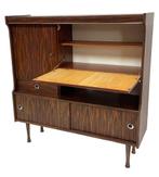 Vintage Highboard Wandmeubel Jaren 60 rosewood Fineer, Ophalen of Verzenden