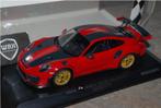 PORSCHE 911 GT2 RS red / gold wheels Minichamps WRH, Verzenden, Zo goed als nieuw, Auto, MiniChamps