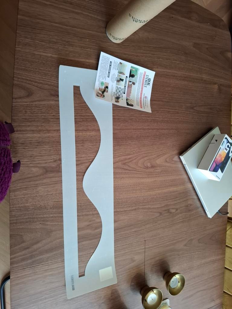 Stensil voor muurdecoratie, Hobby en Vrije tijd, Schilderen, Ophalen, Gebruikt, Overige typen