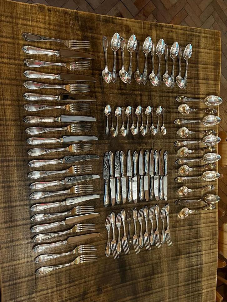 Orfeverie Wiskeman Hotelzilver 82 delen, Antiek en Kunst, Antiek | Bestek, Ophalen