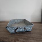Emaille braadslee grijs gewolkt, Antiek en Kunst, Ophalen of Verzenden