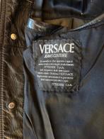 Versace jeans leren jas heren, Ophalen, Maat 52/54 (L), Zwart, Gedragen