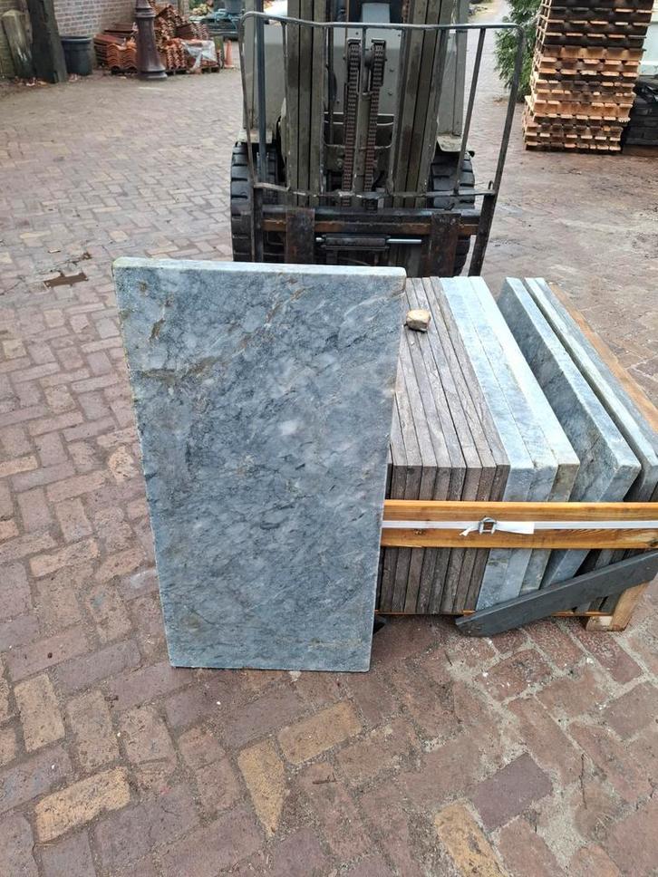 2,5m² 50x100x5 antique blue, gebruikt, Tuin en Terras, Tegels en Klinkers, Nieuw, Terrastegels, Beton, Ophalen of Verzenden