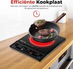 NIEUW Cheffinger CF-IND2000 1-pits inductie kookplaat 2000W, Witgoed en Apparatuur, Kookplaten, Nieuw, 3 kookzones of minder, Ophalen of Verzenden