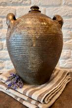 Grote brocante Franse Gres Kruik XL (FV no. 2), Ophalen