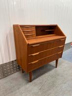 Vintage Mid Century Deens design secretaire kast wandmeubel, Ophalen of Verzenden, ?, ?, ?