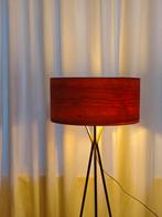 LZF Cosmos Vloerlamp Kersenhout en RVS, 100 tot 150 cm, Ophalen of Verzenden, Zo goed als nieuw, Metaal
