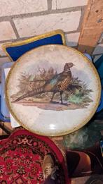 Italiaans Keramisch Bord Fazanten, 33.5 cm, hand gedecoreerd, Ophalen of Verzenden
