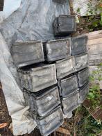 Kruispannen dakpannen, Doe-het-zelf en Verbouw, Dakpannen en Dakbedekking, Ophalen, Gebruikt, Steen of Klei, Zwart