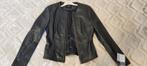 IBANA Black leather jacket, Kleding | Dames, Ophalen of Verzenden, Nieuw, Maat 34 (XS) of kleiner, Zwart