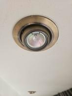 10 inbouwspotjes messing/goud, Huis en Inrichting, Metaal of Aluminium, Ophalen of Verzenden, Zo goed als nieuw, Inbouw