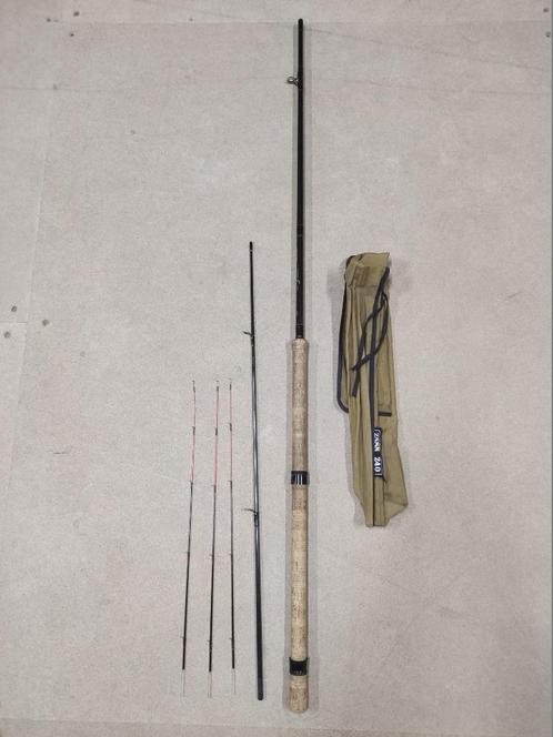 Vintage winckle picker dam 2588-240 carbon 2,40 mtr + hoes, Watersport en Boten, Hengelsport | Witvissen, Zo goed als nieuw, Werphengel