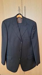 Kostuum, zwart, krijt streepje, Svenson, mt. 50   Zie foto, Kleding | Heren, Kostuums en Colberts, Maat 48/50 (M), Zwart, Ophalen of Verzenden