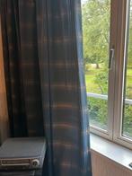 Lange blauwe gordijnen, 5 stuks., Huis en Inrichting, Ophalen, Zo goed als nieuw, Blauw, 200 cm of meer