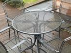 Royal Garden Tuinset - Metaal  - Rond diam 90cm, Tuin en Terras, Tuintafels, Ophalen, Gebruikt, Rond, Metaal