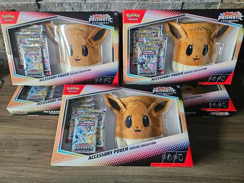 Pokemon TCG: Prismatic Evolutions Eevee Pouch, Hobby en Vrije tijd, Verzamelkaartspellen | Pokémon, Nieuw, Ophalen