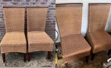 4 rieten stoelen beschikbaar voor biedingen