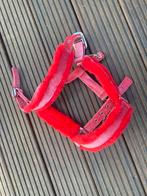 Superzacht roze/ rood halster met bont, Full, Dieren en Toebehoren, Paarden en Pony's | Hoofdstellen en Tuigage, Ophalen of Verzenden