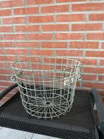 Metalen Mand - Grijs, Huis en Inrichting, Woonaccessoires | Schalen en Manden, Ophalen, Overige materialen, Mand, Rond