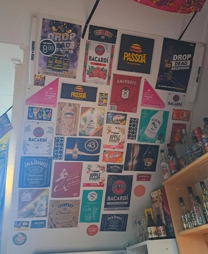 Drankmerken Decoratie Borden - Bar Inrichting, Antiek en Kunst, Antiek | Overige Antiek, Ophalen of Verzenden