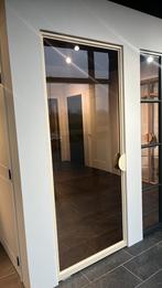 Enkele Stalen Taatsdeur ral 1015 brons glas, Deurkozijn, Zo goed als nieuw, Metaal, 225 cm of meer