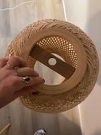 Rotan hanglamp, 25 tot 50 cm, Beige, Rond, Ophalen of Verzenden