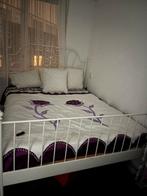 Tekoop bieden! 2 persoonsbed incl matras, Huis en Inrichting, Slaapkamer | Bedden, Gebruikt, Eenpersoons, Wit, Ophalen of Verzenden