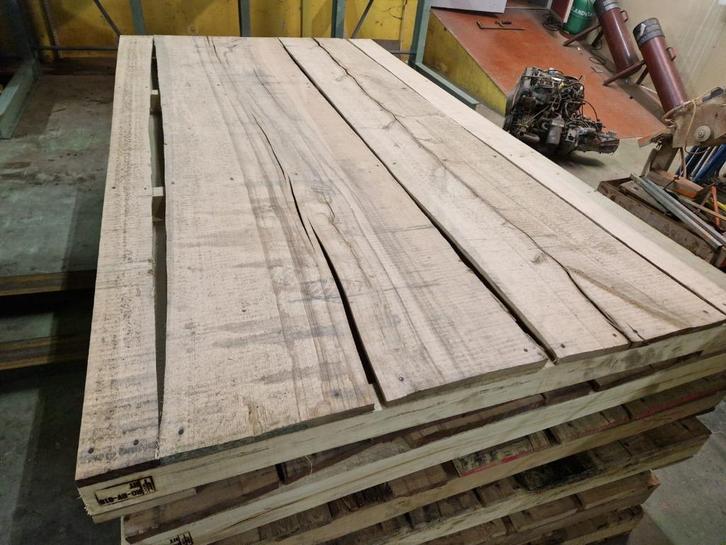 Japans eikenhouten pallets Brede planken, Doe-het-zelf en Verbouw, Hout en Planken, Zo goed als nieuw, Pallet, Eiken, 250 tot 300 cm