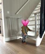 Traphekje klemmend, metaal wit brede trap, Safety first, Kinderen en Baby's, Traphekjes, Ophalen, Gebruikt, 100 tot 115 cm, Klemhekje